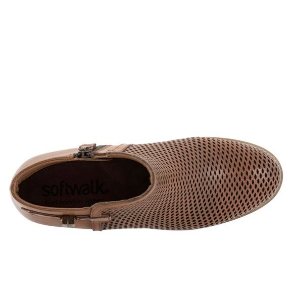 Softwalk Womens Rimini Perf Brown Boots (NWT) - Picture 7 of 7